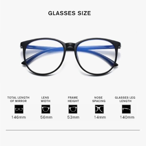 Black Blue Light Filter Glasses - Image 3