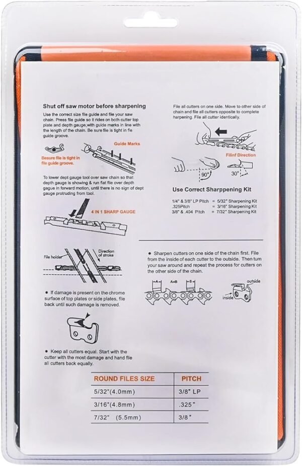 Chainsaw Sharpener Kit