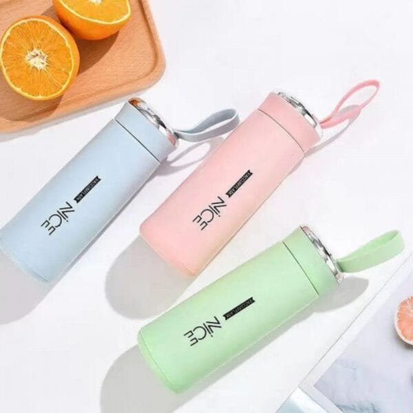 Flask Glass Water Bottle