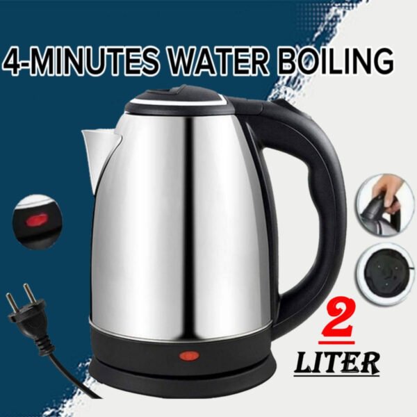 Electric Kettle Stainless Steel Body - Image 2